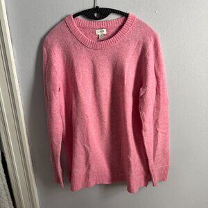 J crew wool blend pink sweater